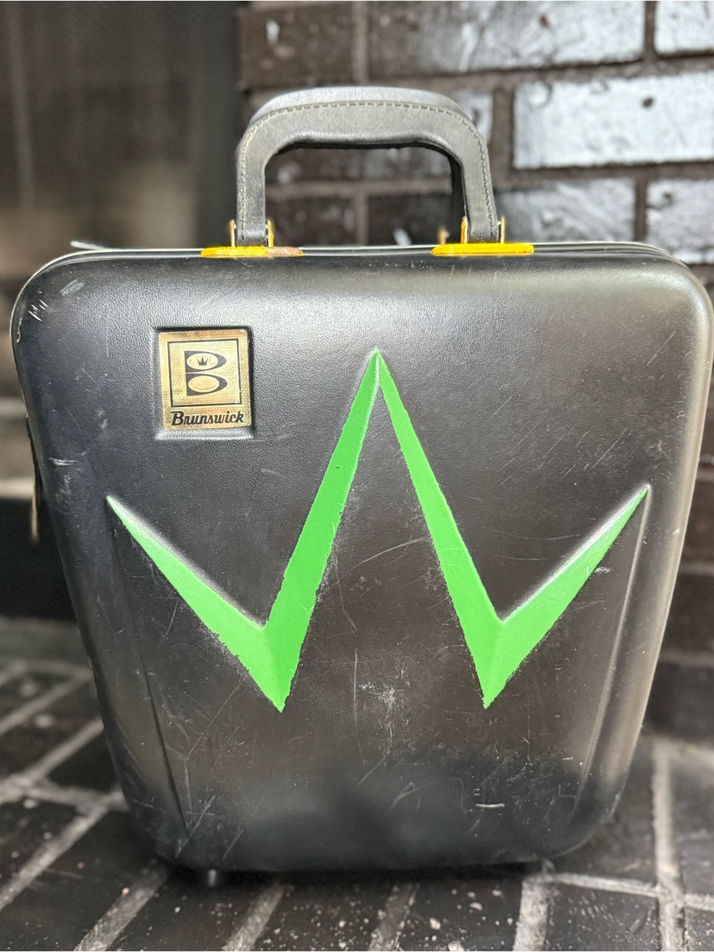 Black and Green Vintage Travel Case - Men Bags